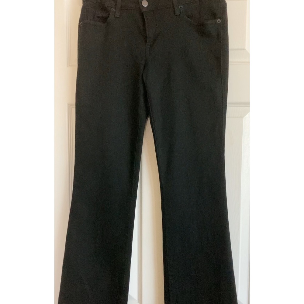 Bootcut Jeans Bebe Black jeans mid rise stretchy jr bootcut jeans 31-32 - Picture 3 of 7